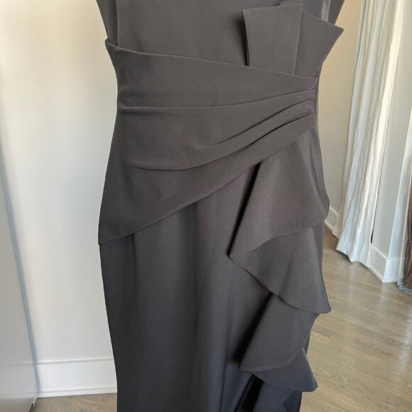 NWOT Eliza J Sleeveless Cascading-Ruffle Gown - Picture 3 of 16